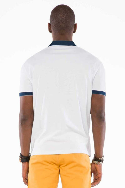 CT509 Polo Neck Embroidered Printed Men's T-Shirt