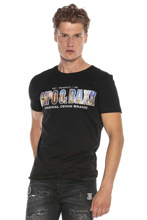 CT600 Printed Crew Neck Slim Fit T-Shirt