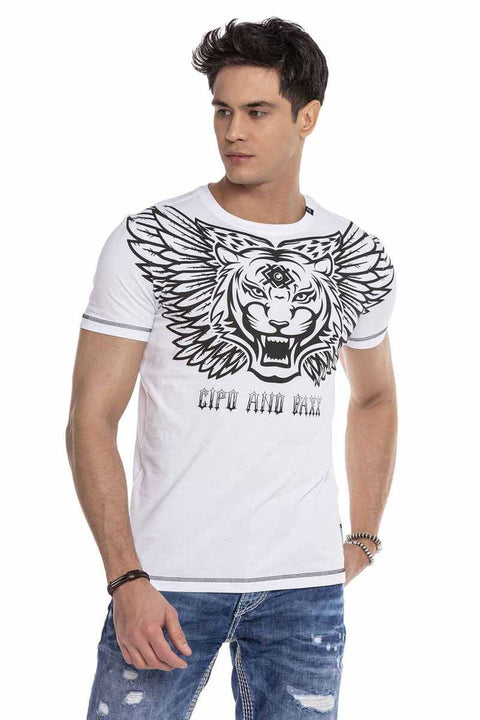 CT644 Neon Printed Men's T-Shirt