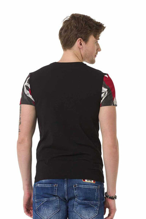 CT683 Flag Printed Men's T-Shirt