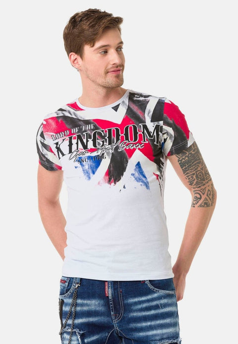 CT683 Flag Printed Men's T-Shirt