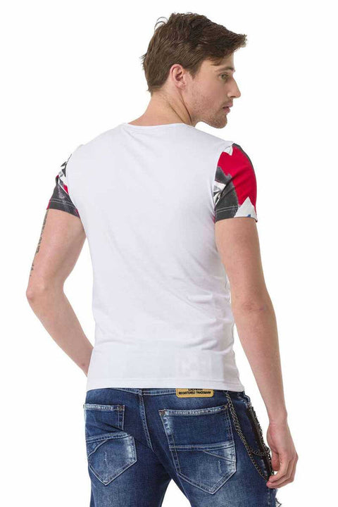 CT683 Flag Printed Men's T-Shirt