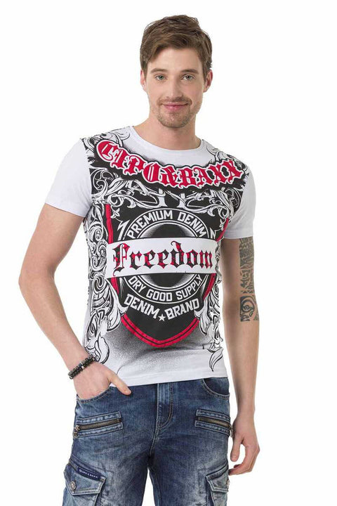CT690 Patterned O Neck Men's T-Shirt