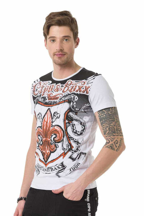 CT691 Lily Printed Men's T-Shirt