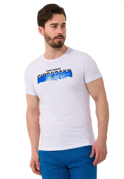 CT711 Embossed Foil Print T-Shirt