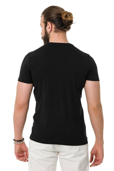 CT711 Embossed Foil Print T-Shirt