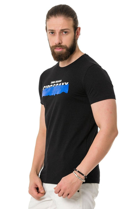 CT711 Embossed Foil Print T-Shirt