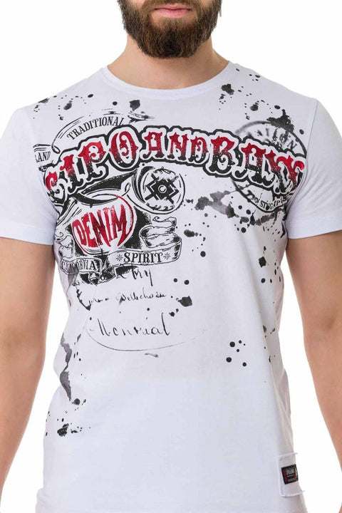 CT713 Bright Pattern Printed T-Shirt