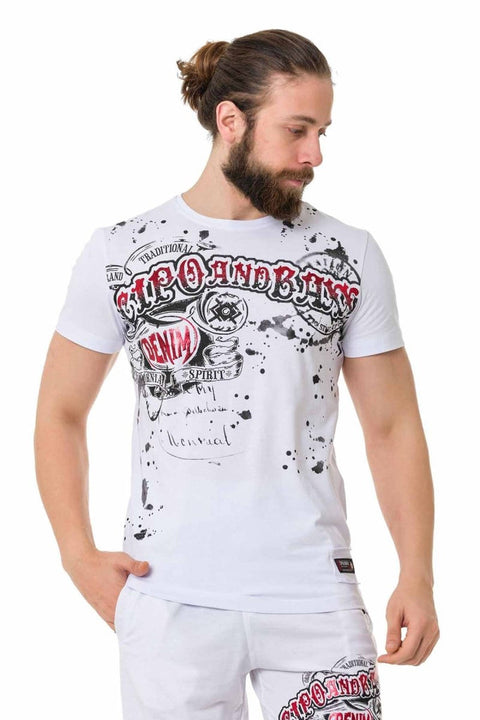 CT713 Bright Pattern Printed T-Shirt