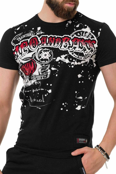 CT713 Bright Pattern Printed T-Shirt