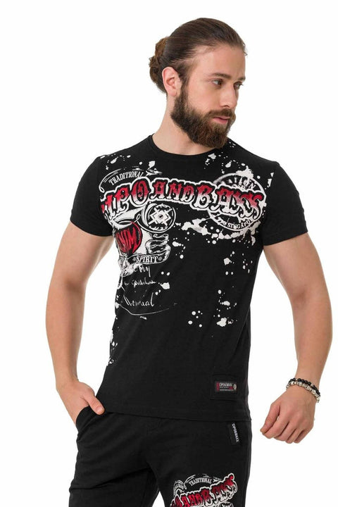 CT713 Bright Pattern Printed T-Shirt