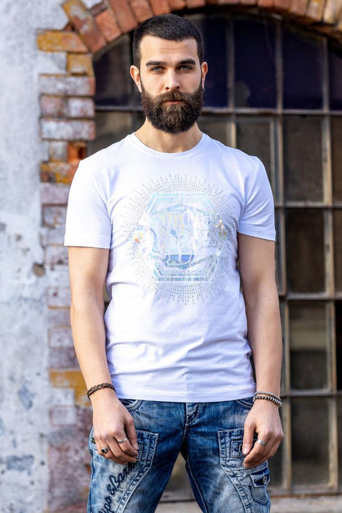 CT720 Stone Foil Printed T-Shirt