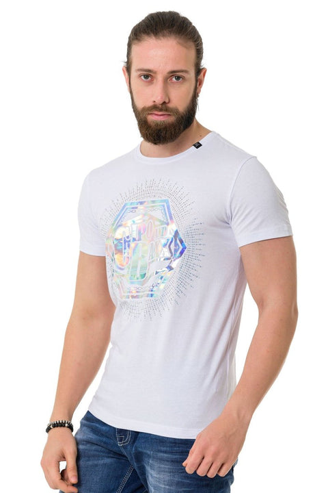 CT720 Stone Foil Printed T-Shirt