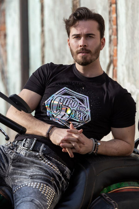 CT720 Stone Foil Printed T-Shirt