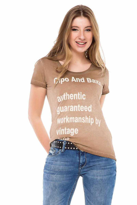 WT223 Printed Women's Vintage T-Shirt