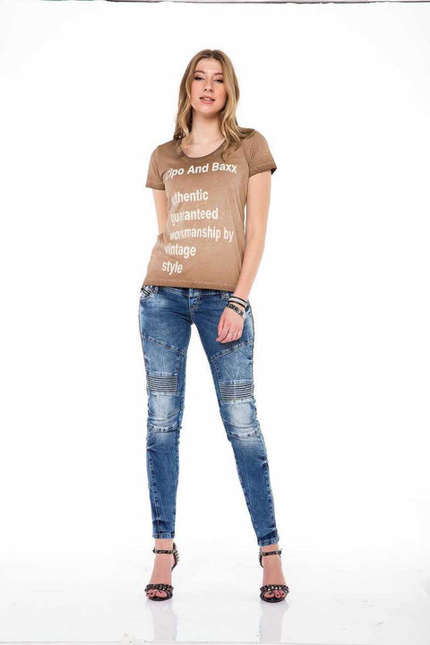 WT223 Printed Women's Vintage T-Shirt