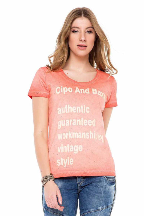 WT223 Printed Women's Vintage T-Shirt