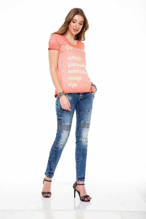 WT223 Printed Women's Vintage T-Shirt