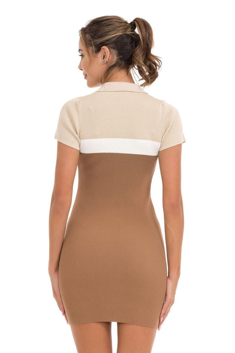 WP256 Women's Knitwear Mini Dress