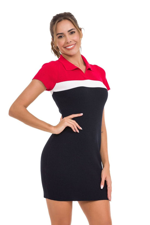 WP256 Women's Knitwear Mini Dress
