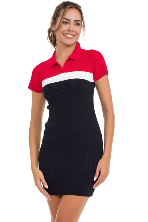 WP256 Women's Knitwear Mini Dress