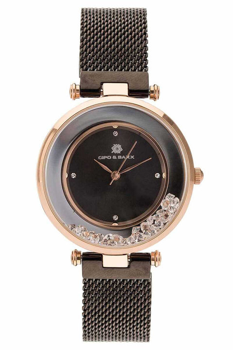 WZ104 Stone Mesh Braided Steel Strap Women's Watch
