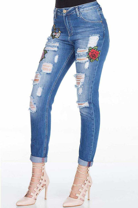 WD303 Women's High Waist Jean Pants