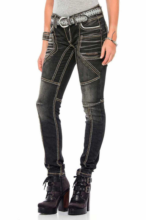 WD382 Slim Fit Women's Jean Trousers