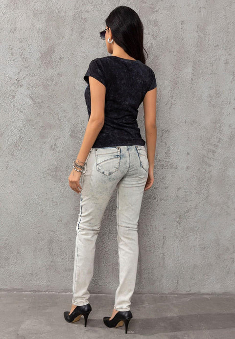 WD382 Slim Fit Women's Jean Trousers