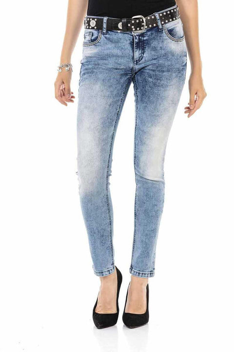 WD459 Ice Blue Women's Jean Trousers