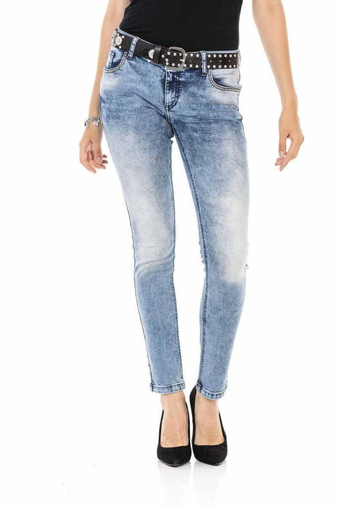 WD459 Ice Blue Women's Jean Trousers