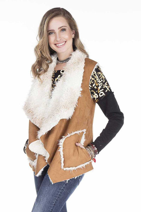 WW108 Sleeveless Winter Vest with Fur Inside