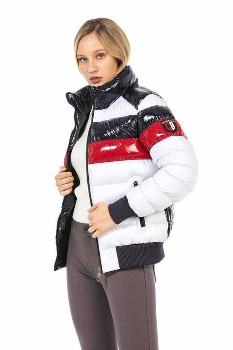 WM120 Multi Color Women's Puffer Coat