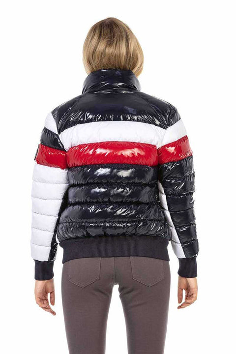 WM120 Multi Color Women's Puffer Coat