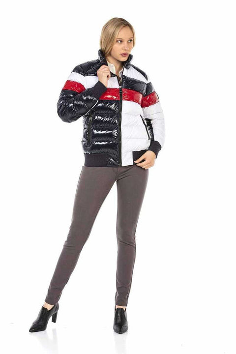 WM120 Multi Color Women's Puffer Coat