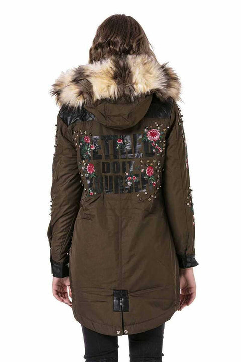 WJ136 Beaded Embroidered Women's Coat