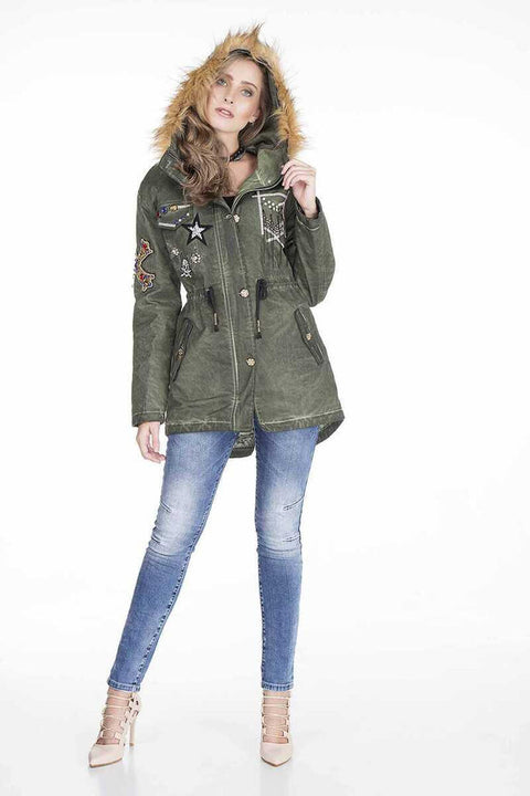 WJ144 Beaded Embroidered Women's Coat
