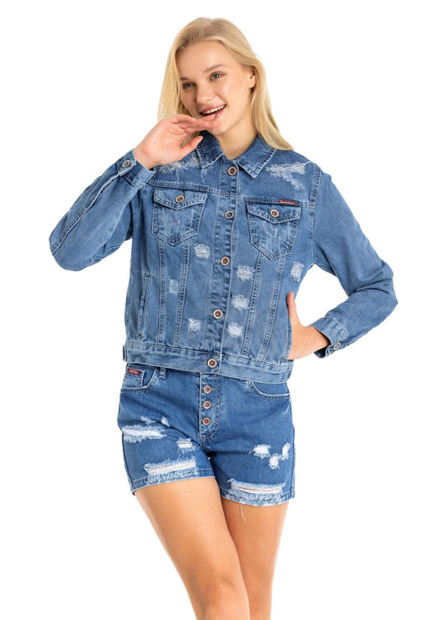 WJ212 Basic Short Women's Jeans Jacket