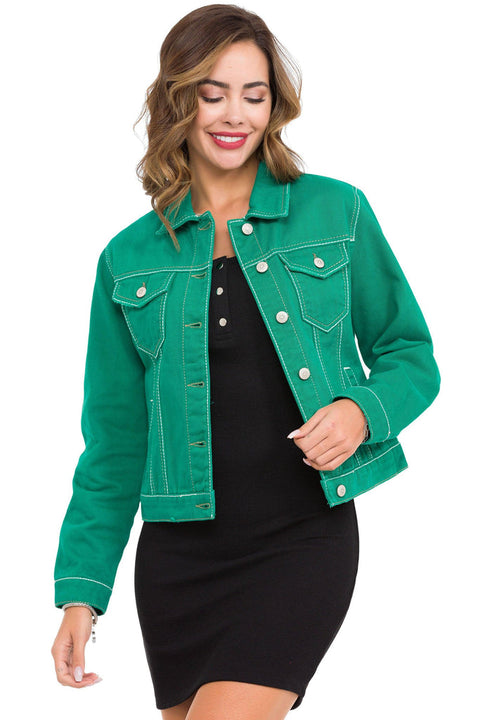 WJ212 Basic Short Women's Jeans Jacket