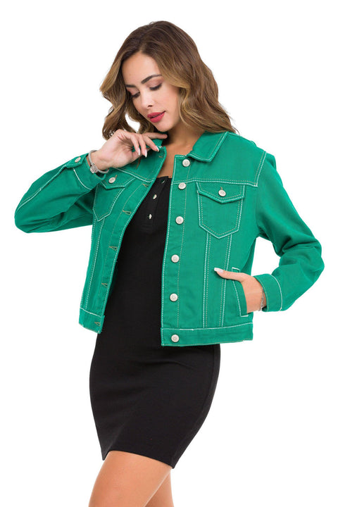 WJ212 Basic Short Women's Jeans Jacket