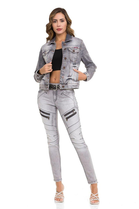 WJ212 Basic Short Women's Jeans Jacket