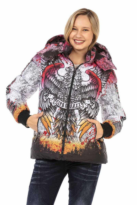 WM130 Printed Women's Puffer Coat