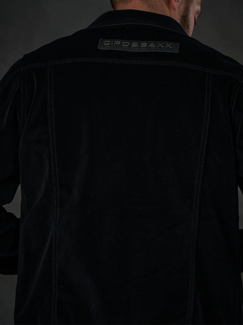 CJ226 Buttoned Velvet Men's Jacket Coat