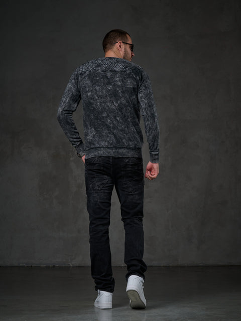 CL266 Embroidered Long Sleeve Men's Sweatshirt