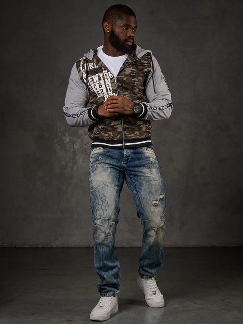 CJ215 Printed Camouflage Men's Sweatshirt