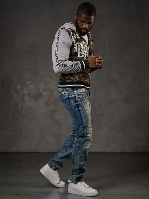 CJ215 Printed Camouflage Men's Sweatshirt
