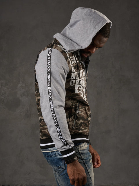 CJ215 Printed Camouflage Men's Sweatshirt