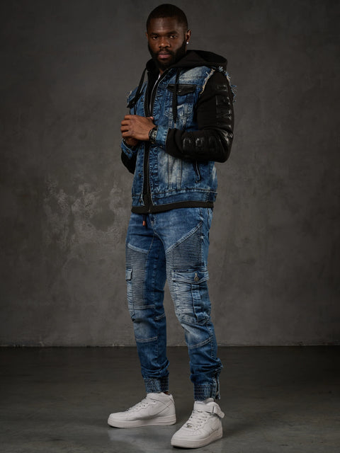 CJ154 Blue Men's Jacket