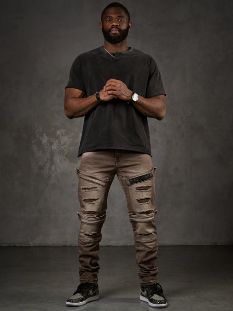 CD555 Slim Cut Basic Men's Jean Trousers