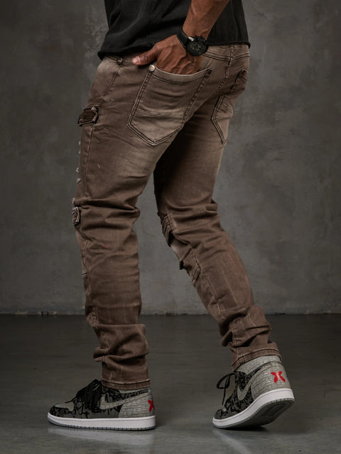 CD555 Slim Cut Basic Men's Jean Trousers